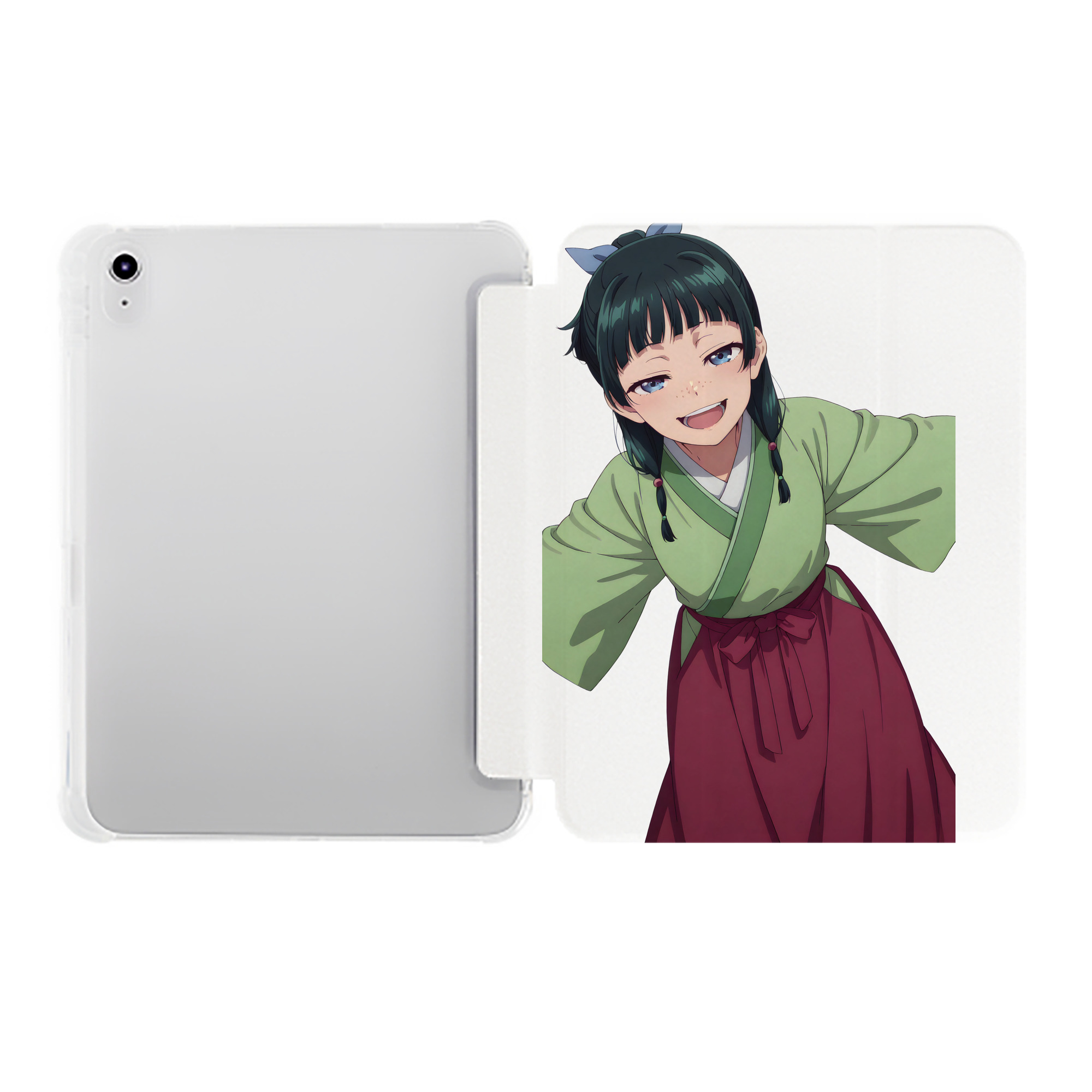 （画像用） 薬屋のひとりごと The Apothecary Diaries IPad ケース ペン収納付き 三つ折りスタンド PUレザー×シリコン 対応機種9.5/10.5/10.9インチ